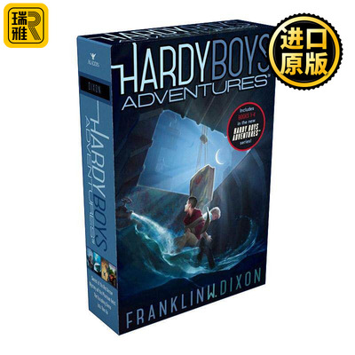 英文原版 Hardy Boys Adventures 哈迪男孩冒险1-4册盒装 英文版 进口英语原版书籍