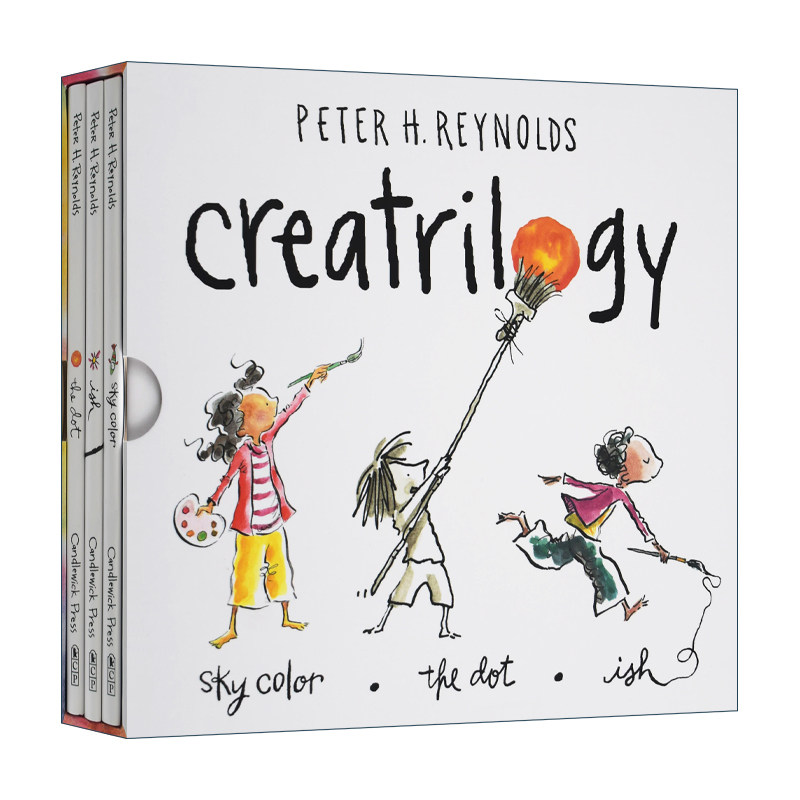 彼得 雷诺兹 创造三部曲套装 英文原版 Peter Reynolds Creatrilogy Box Set Dot Ish Sky Color天空的颜色 精装 进口英语原版书籍