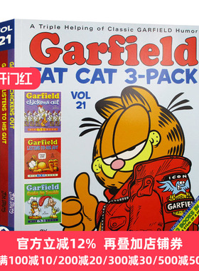 Garfield Fat Cat 3Pack #21 加菲猫漫画3本套装21 英文原版