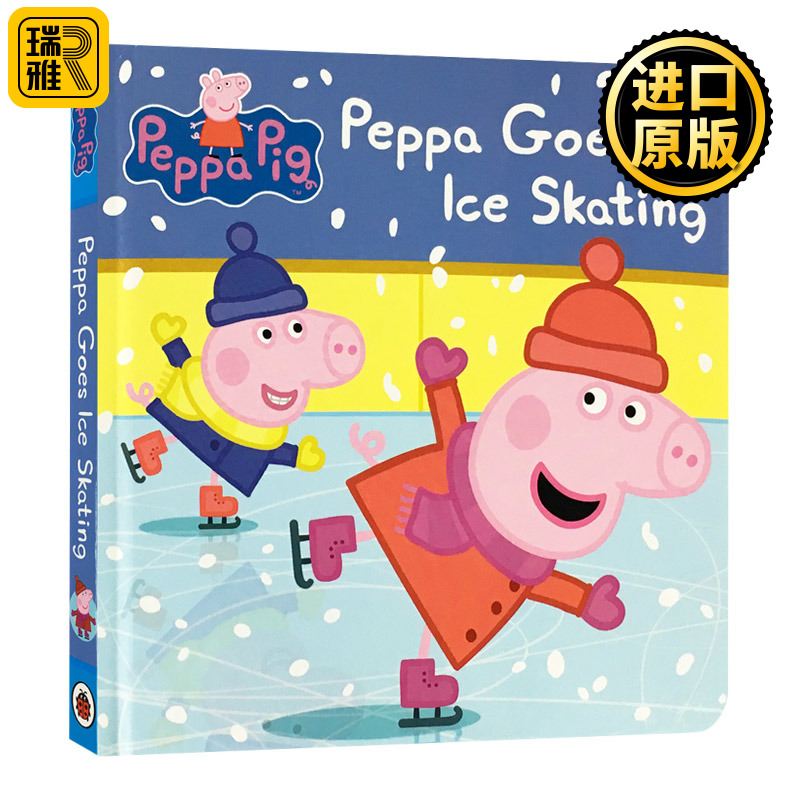 小猪佩奇 佩奇去滑冰 英文原版绘本 Peppa Pig Peppa Goes Ice Skating 粉红猪小妹 Ladybird 全英文版进口原版英语书籍