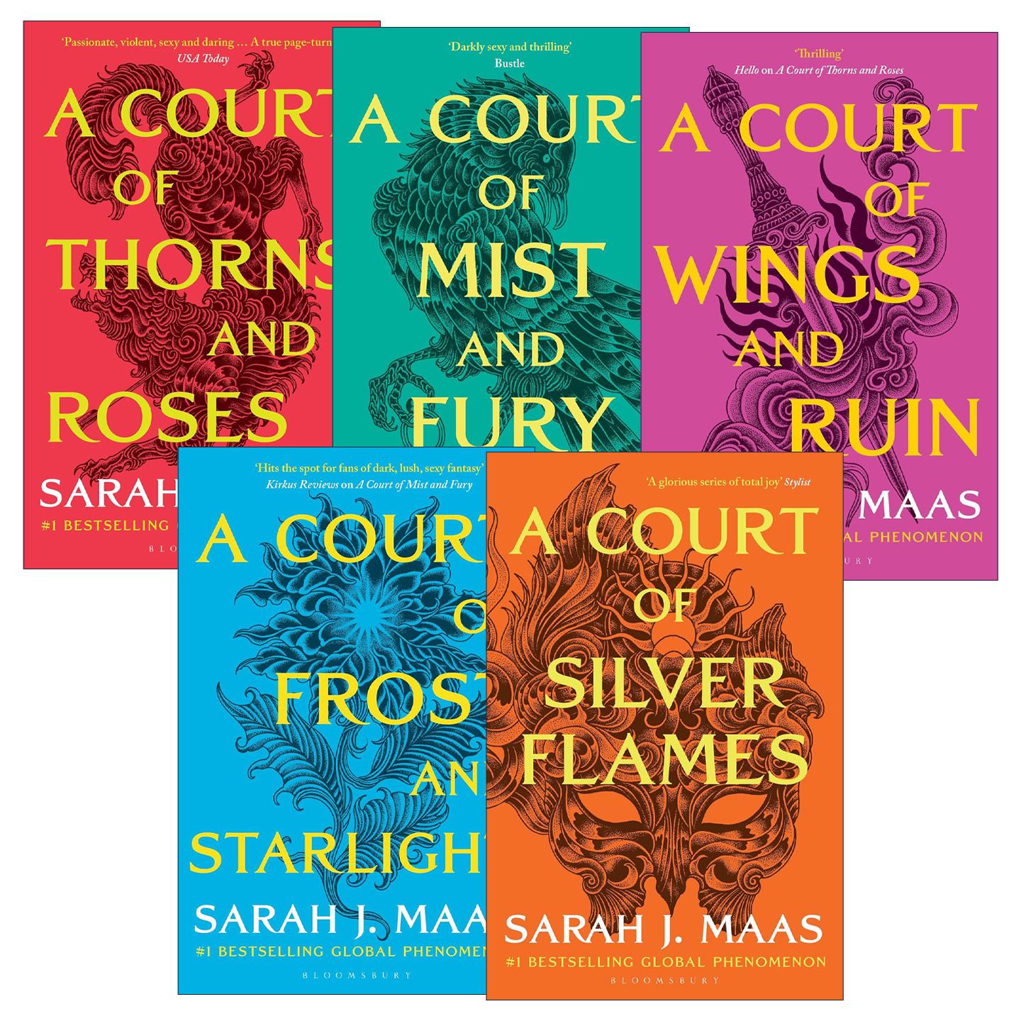 英文原版 仙灵王庭纪1-5册平装 萨拉J马拉斯 Sarah J. Maas 英文版 进口英语原版书籍