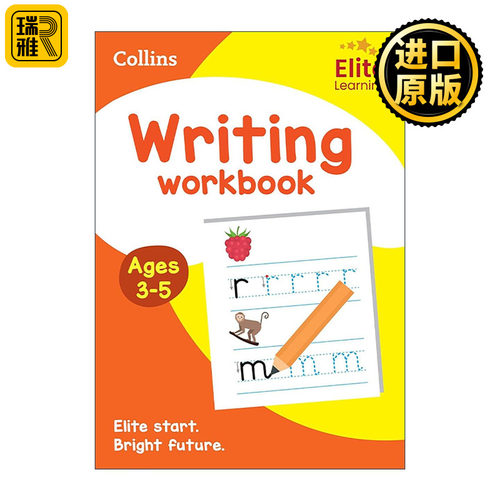 英文原版 Collins Elite Learning Writing Workbook Ages 3-5 柯林斯儿童英语教材教辅 写作 英文版 进口英语原版书籍