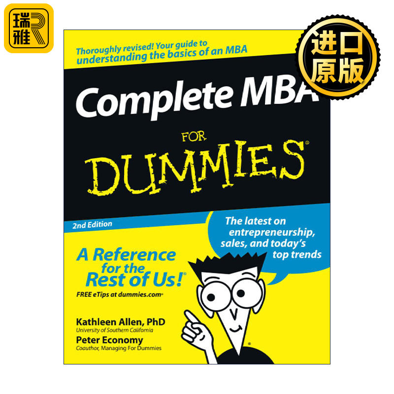 英文原版 Complete MBA for Dummies 工商管理硕士完整指南 第2版 英文版 进口英语原版书籍