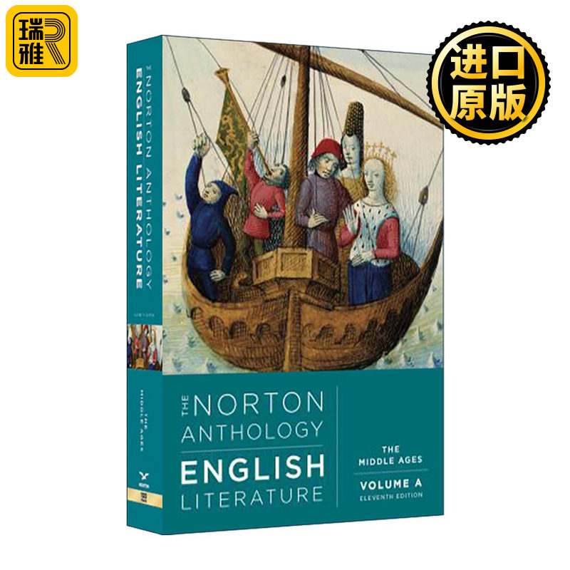 英文原版 The Norton Anthology of English Literature Vol.A 诺顿英国文学精选集 第11版 卷A 中世纪 英文版 进口英语原版书籍
