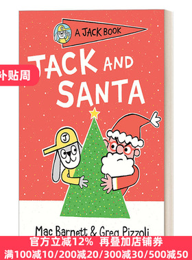 A Jack Book 07: Jack and Santa 兔子杰克之书系列7：杰克与圣诞老人 4-8岁儿童精装章节桥梁书故事绘本 幽默笑话 Mac Barnett