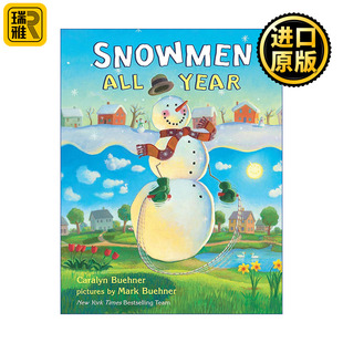 绘本 Buehner Year Dream插画家Mark Fanny 儿童精装 雪人 全年 All Snowmen