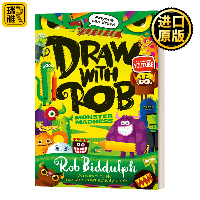 Draw With Rob Moster Madness 和罗伯比达尔夫一起画画#3 英文原版
