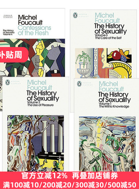 性经验史系列 4本套装 英文原版 The History of Sexuality 米歇尔福柯 英文版 Michel Foucault 进口英语原版书籍