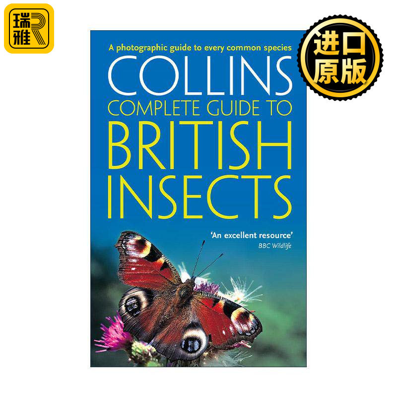 英文原版 Collins Complete Guide to British Insects 柯林斯英国昆虫类摄影图鉴大全 英文版 进口英语原版书籍