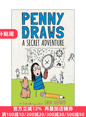 英文原版 Penny Draws a Secret Adventure 佩妮画了个秘密冒险 儿童小说 精装 Sara Shepard 英文版 进口英语原版书籍
