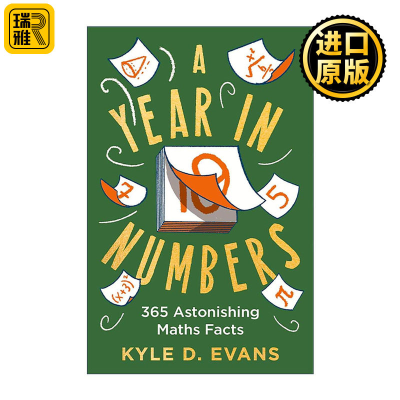 英文原版 A Year in Numbers 数字中的一年 关于数学和统计学知识的趣味科普 Kyle D Evans 英文版 进口英语原版书籍