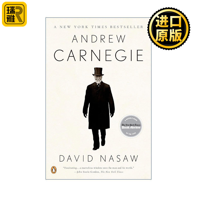 英文原版 Andrew Carnegie 安德鲁·卡内基传 戴维·纳沙 进口英语书籍 人物传记