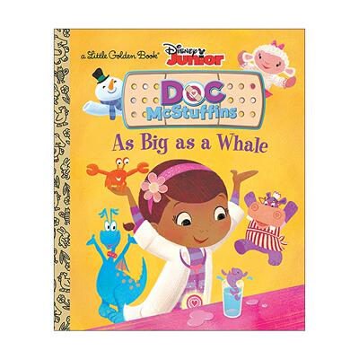 英文原版 As Big as a Whale (Disney Junior: Doc McStuffins) (Little Golden Book) 像鲸鱼一样大 迪士尼玩具小医生系列