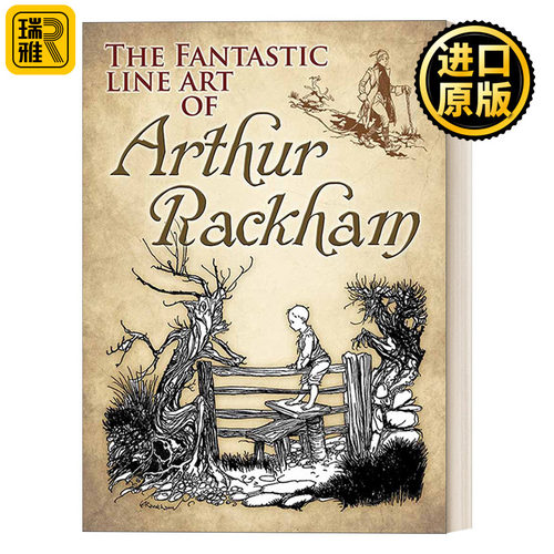 The Fantastic Line Art of Arthur Rackham 亚瑟·拉克姆的奇妙线条艺术 插画作品集 爱丽丝梦游仙境