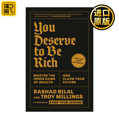 英文原版 You Deserve to Be Rich 你值得富有 掌握财富的内在游戏 掌控你的未来 理财投资指南 Rashad Bilal 进口英语原版书籍