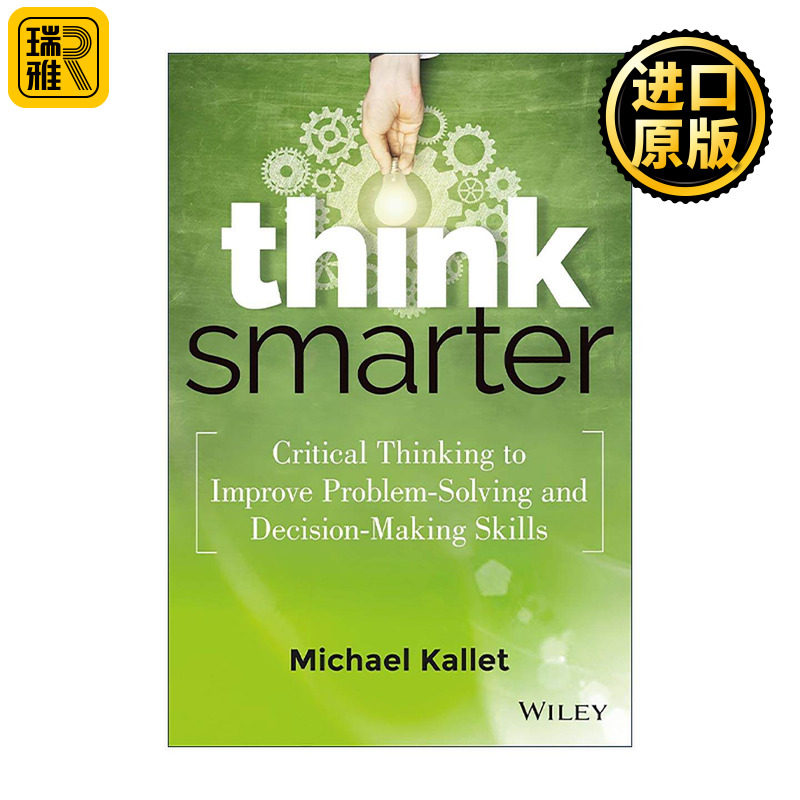 英文原版 Think Smarter 思考更聪明 批判性思维 提高解决问题和决策能力 精装 英文版 进口英语原版书籍