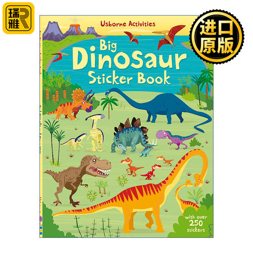 Big Dinosaur Sticker Book 我的恐龙大书 儿童启蒙贴纸书