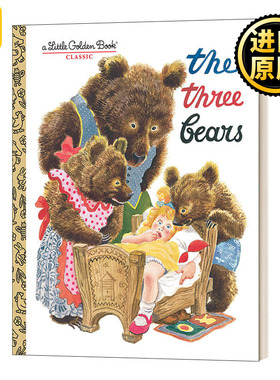 英文原版 The Three Bears Little Golden Book 三只小熊 兰登书屋精装小金书 英文版 F. Rojankovsky 进口英语原版书籍