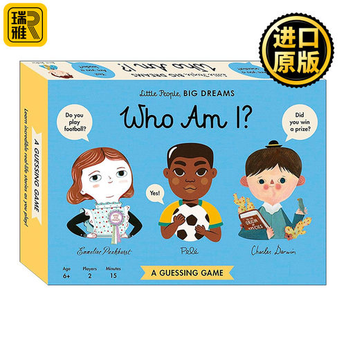 英文原版 Little People Big Dreams Who Am I A Guessing Game 小人物大梦想 猜猜我是谁 儿童科普益智游戏 进口英语原版书籍