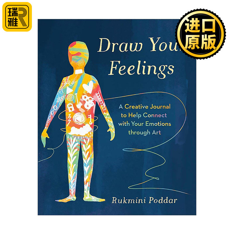 英文原版 Draw Your Feelings 画出你的感觉 通过艺术与情感联系的创新日记 心理学 互动指南 英文版 进口英语原版书籍