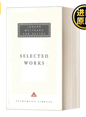 英文原版 Selected Works Sorrows Of Young Werther  Elective Affinities  Italian 歌德作品选集 Everyman精装收藏版 进口书籍