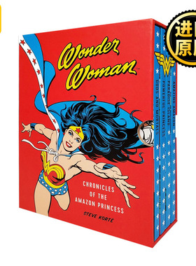 英雄神奇女侠漫画一盒4册 英文原版 Wonder Woman Chronicles of the Amazon Princess 4 hardcover DC漫画周边 进口英语书籍
