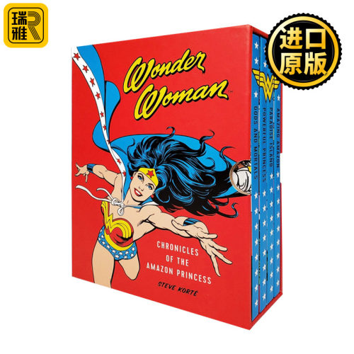 英雄神奇女侠漫画一盒4册 英文原版 Wonder Woman Chronicles of the Amazon Princess 4 hardcover DC漫画周边 进口英语书籍