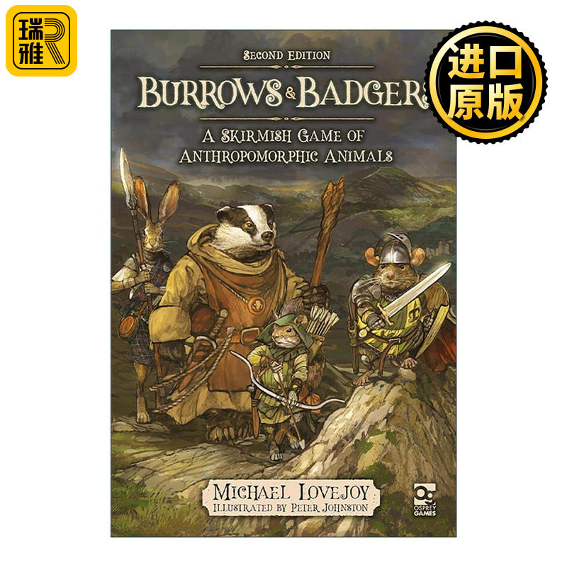 英文原版 Burrows & Badgers 洞穴与獾 奇幻题材Osprey桌面战棋游戏 第二版 精装 英文版 进口英语原版书籍