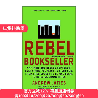 英文原版 Rebel Bookseller叛逆的书商独立书店图书销售建议 Andrew Laties英文版进口英语原版书籍