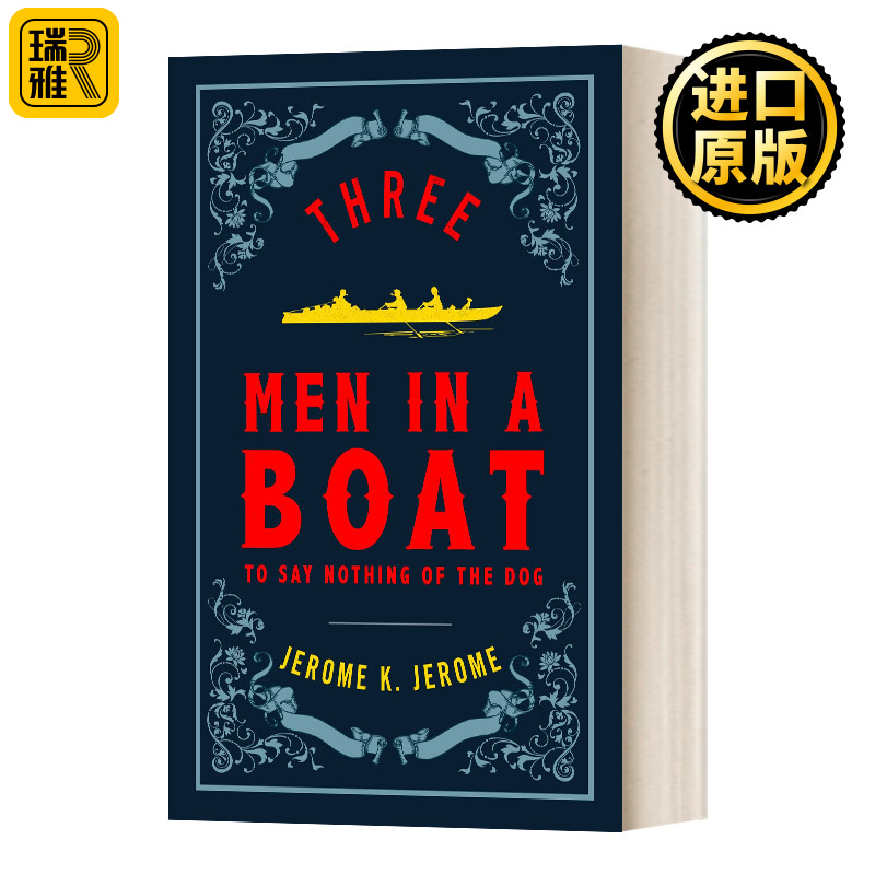 英文原版 Three Men in a Boat and Three Men on the Bummel 三怪客泛舟记 J·K·杰罗姆 Alma经典系列 三怪客骑行记 进口英语书