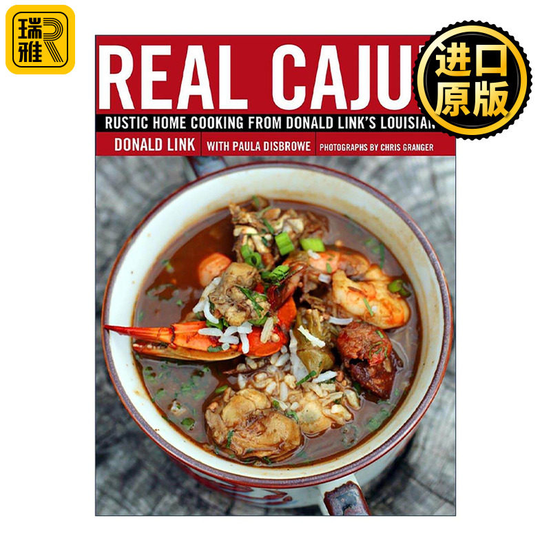英文原版 Real Cajun 真正的卡津 路易斯安那州乡村家常菜食谱 詹姆斯·比尔德奖得主Donald Link 精装 英文版 进口英语原版书籍