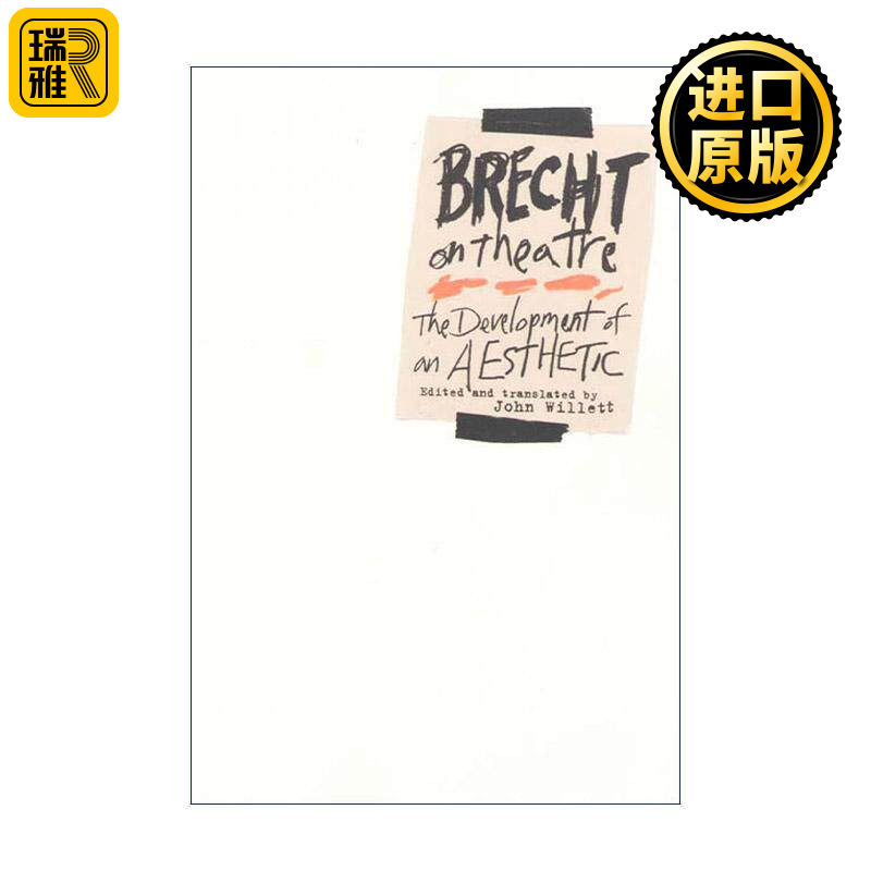英文原版 Brecht On Theatre 布莱希特论戏剧 英文版 进口英语原版书籍