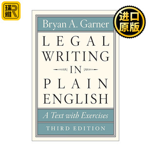 简明教程 Writing English 芝加哥写作指南系列 Plain Legal 第三版 正版 法律英语通用写作 英语原版
