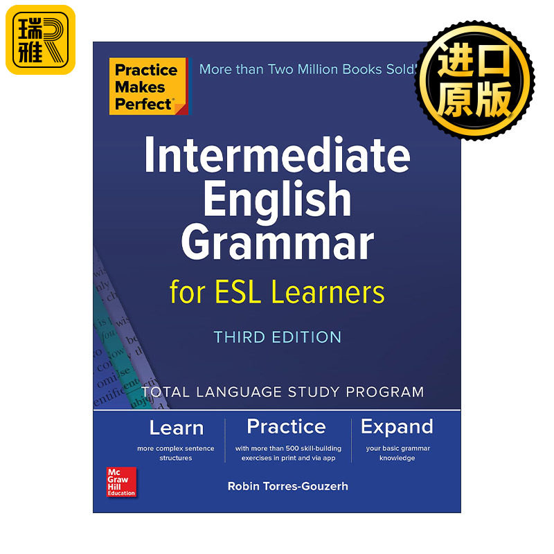 英文原版 Practice Makes Perfect Intermediate English Grammar for ESL Learners 孰能生巧 中级英语语法 第3版 进口英语书籍