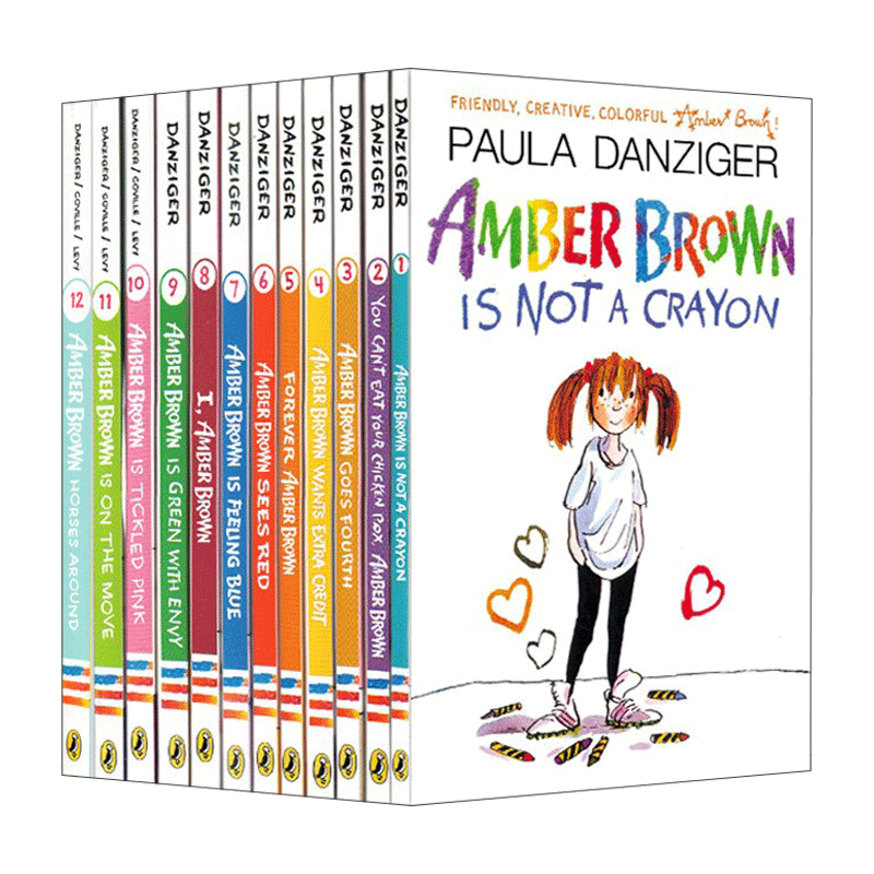 Amber Brown系列12册 英文原版 安珀布朗 儿童章节小说书 中小学英语阅读提升 英文版 Paula Danziger 进口英语原版书籍