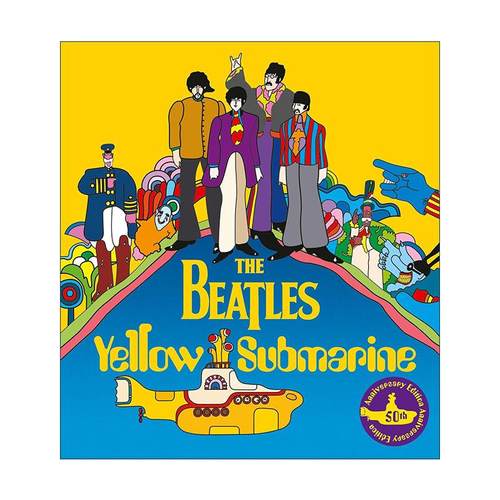 英文原版 Yellow Submarine 黄色潜水艇 儿童精装音乐绘本 披头士乐队 英文版 进口英语原版书籍
