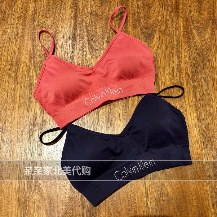 加拿大代购CK女士内衣无钢圈弹力文胸拆盒两盒减10