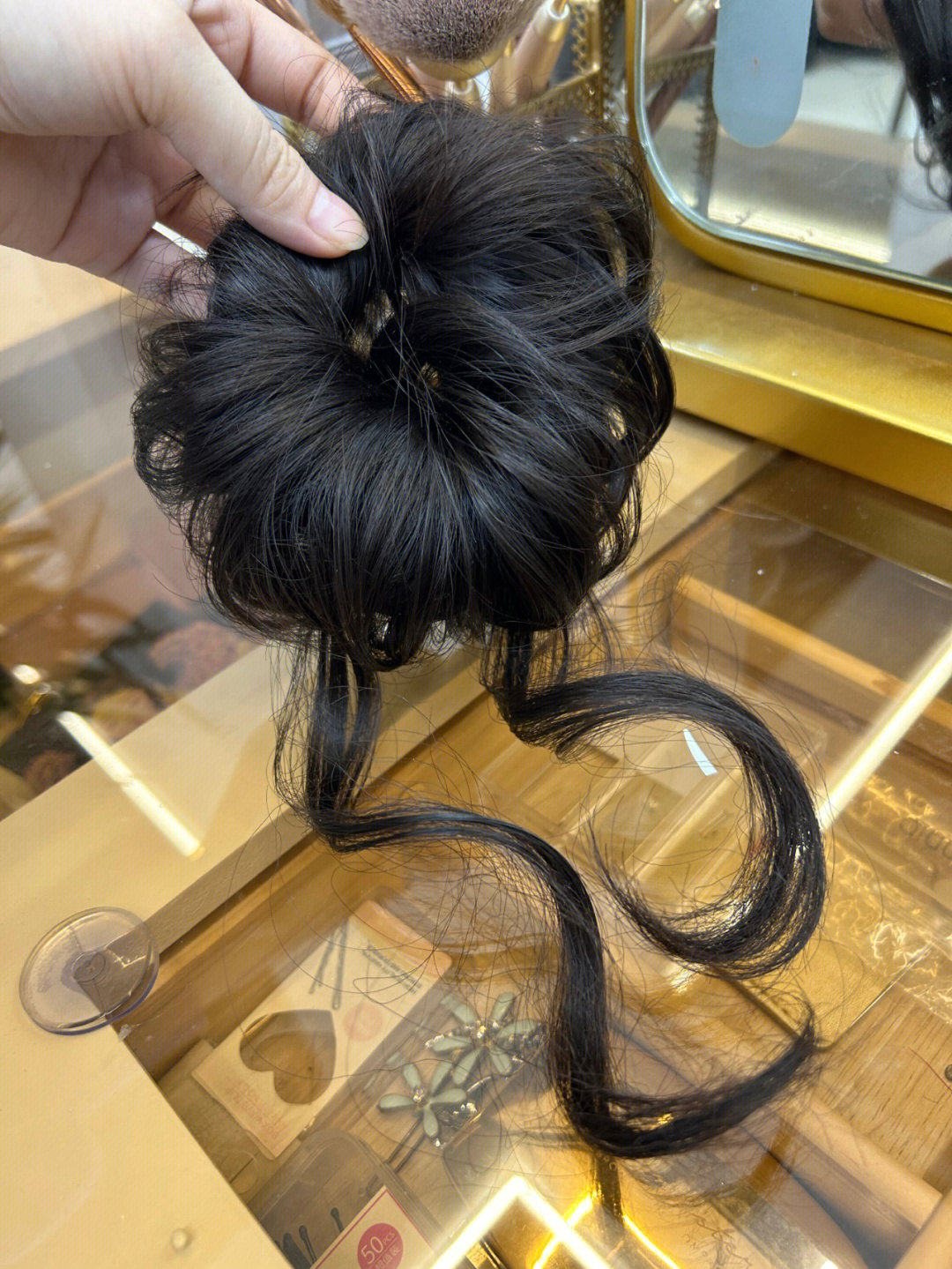 zoozmini丸子头仿真假发女