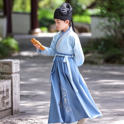 汉服男童秋季古装国学演出服