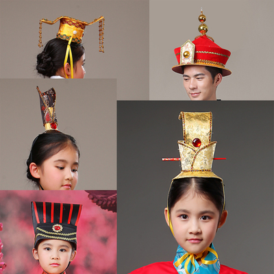 儿童古装头饰男皇冠配饰道具汉服