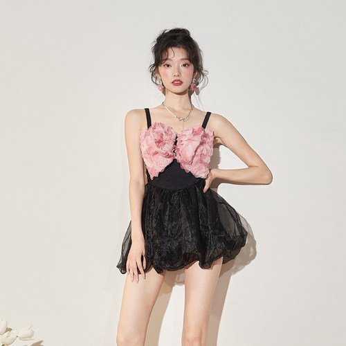 泳衣显瘦遮肚女连体高级感温泉