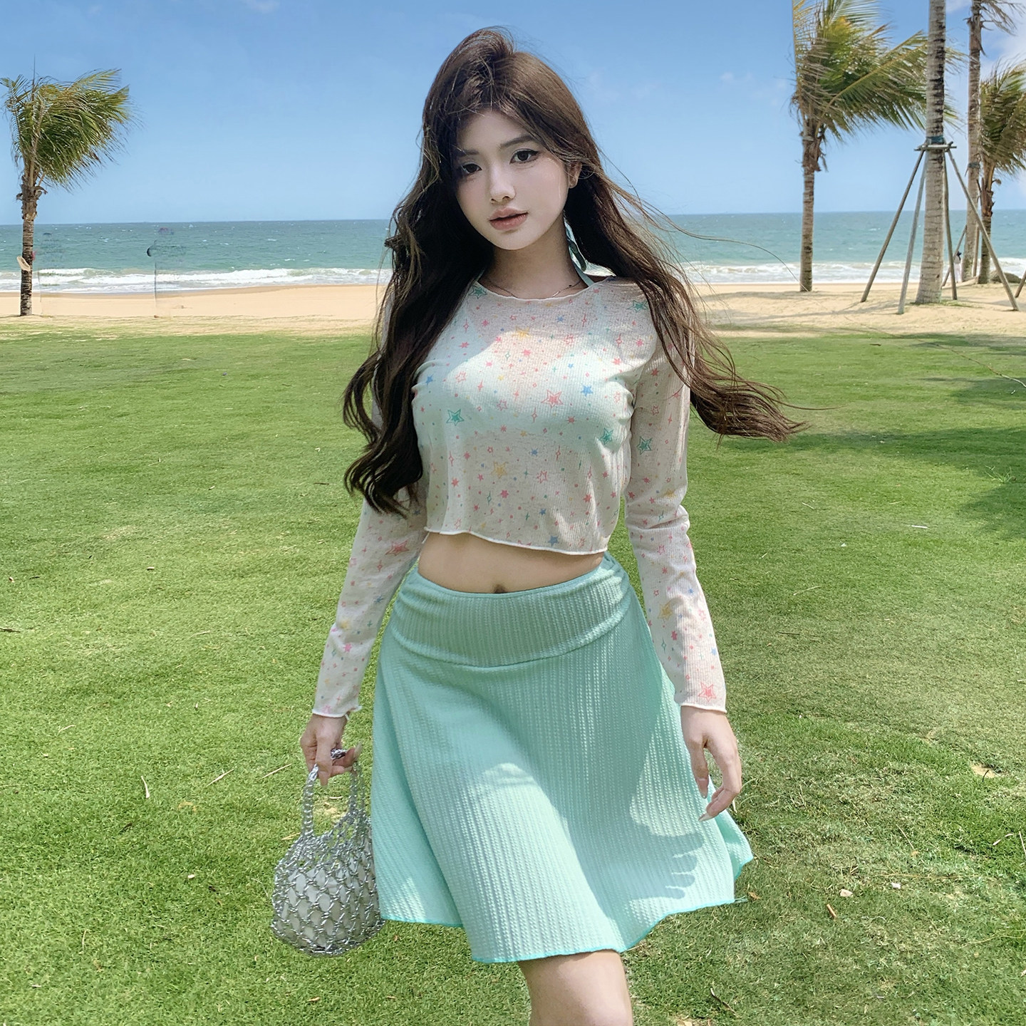 泳衣女款分体三件套罩衫长袖性感大码胖mm遮肉高级感2026新款温泉