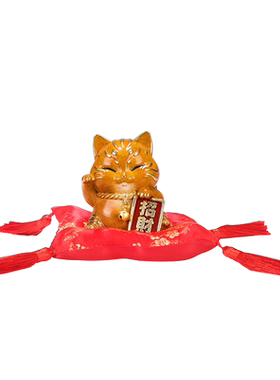 朱炳仁铜稳赚招财猫摆件