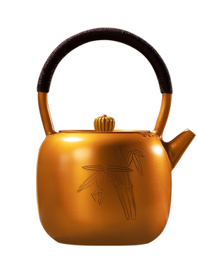 手工养生紫铜烧水壶蝉竹壶朱炳仁