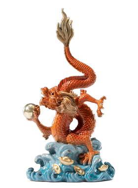 朱炳仁铜财运兴龙之腾飞龙年