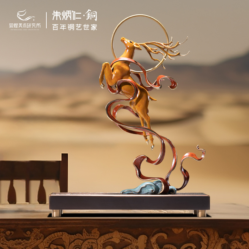 鹿王乾坤客厅朱炳仁铜
