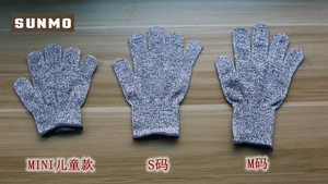 。儿童成人木工防割手套 五级防割手套 DIY防护手套 儿童安全防护