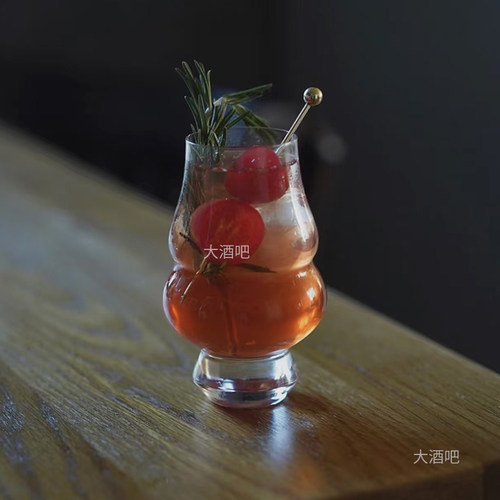 创意福禄鸡尾酒杯闻香杯水晶玻璃洋酒杯品鉴杯特调酒杯饮品杯子