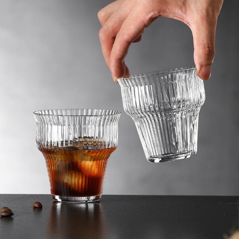 玻璃咖啡杯dirty澳白杯子高档精致玻璃杯设计感意式浓缩拿铁杯子
