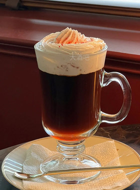 带把拿铁爱尔兰咖啡杯热红酒杯饮料杯玻璃水杯冰咖啡杯鸡尾酒杯子